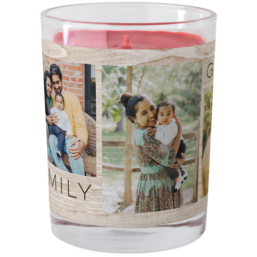 Rustic Sentiments Gallery of Four Glass Candle, Glass, Fireside Spice, 9oz, Multicolor