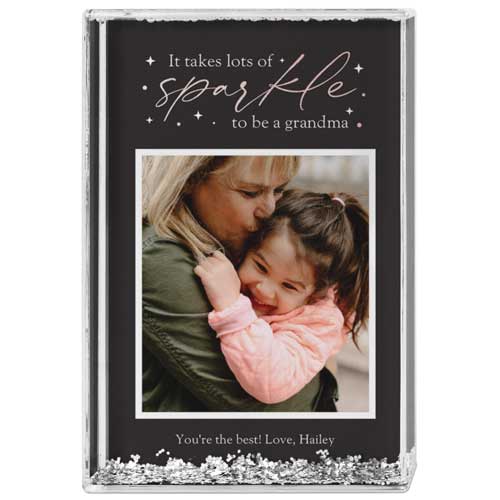 A Lot Of Sparkle Glitter Block, Gray, charcoal