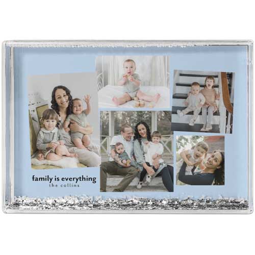 Tilted Gallery Of Five Glitter Block, Multicolor, multi