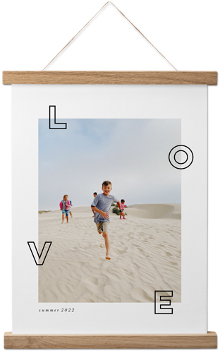 Space for Love Hanging Canvas Print, Natural, 11x14, White