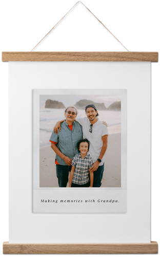 Simple Photo Frame Hanging Canvas Print, Natural, 11x14, White, white