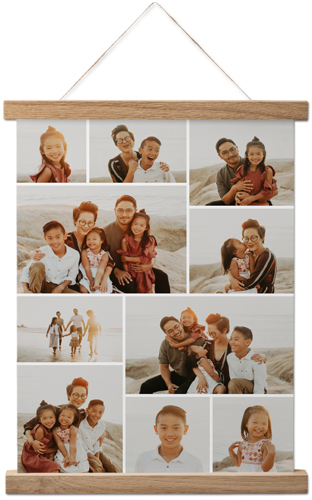 Gallery of Ten Hanging Canvas Print, Natural, 11x14, Multicolor, multi