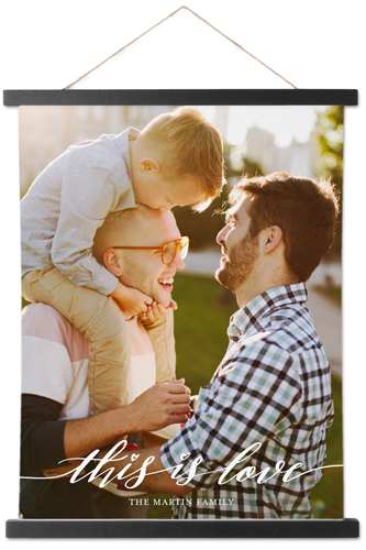 This Is Love Portrait Hanging Canvas Print, Black, 11x14, White, white