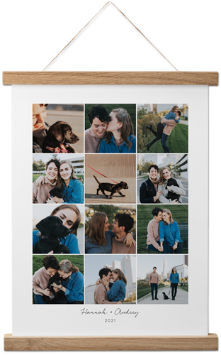 Gallery of Twelve Grid Hanging Canvas Print, Natural, 11x14, Multicolor