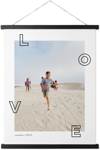 Space for Love Hanging Canvas Print, Black, 16x20, White, white