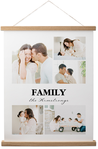 Picture Gallery Collage of Five Hanging Canvas Print by Shutterfly