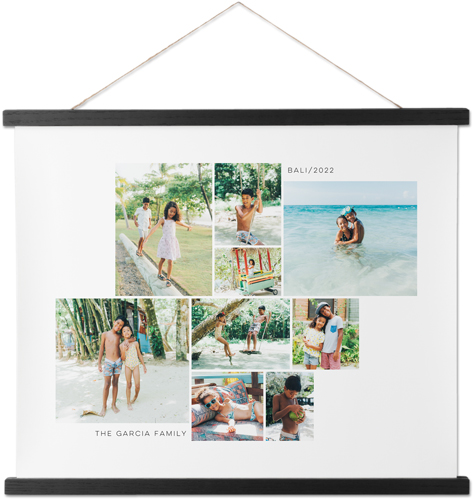 Gallery of Nine Hanging Canvas Print, Black, 16x20, Multicolor