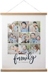 Family Script Collage