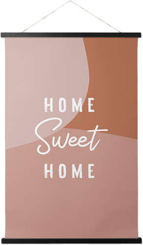 Home Sweet Abstract Hanging Canvas Print, Black, 20x30, Multicolor