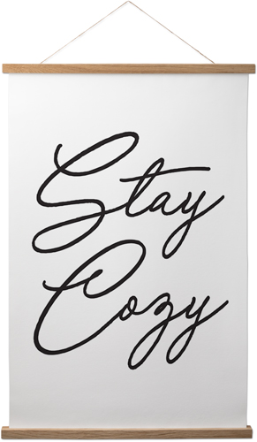 Stay Cozy Hanging Canvas Print, Natural, 20x30, Multicolor