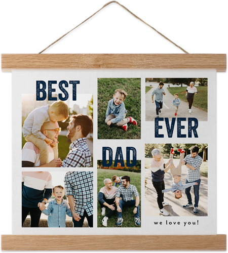 Best Collage Ever Hanging Canvas Print, Natural, 8x10, Gray