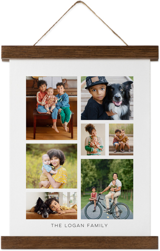 Gallery of Seven Hanging Canvas Print, Walnut, 8x10, Multicolor