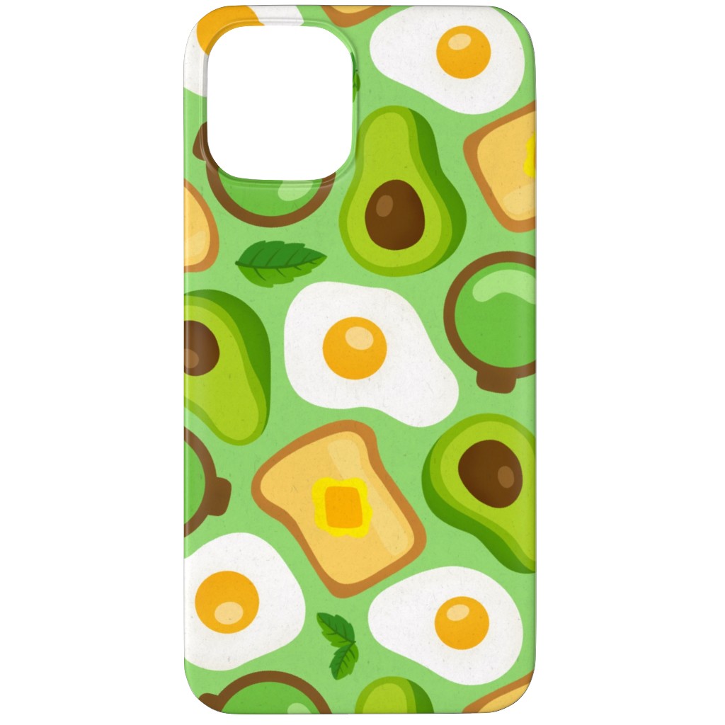 Deconstructed Avocado Toast - Green Phone Case, Silicone Liner Case, Matte, iPhone 11 Pro Max, Green, Classic Green