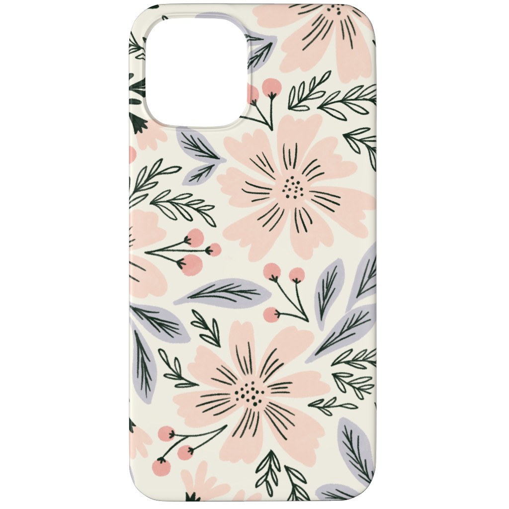 Flora - Pink Phone Case, Silicone Liner Case, Matte, iPhone 11 Pro Max, Pink