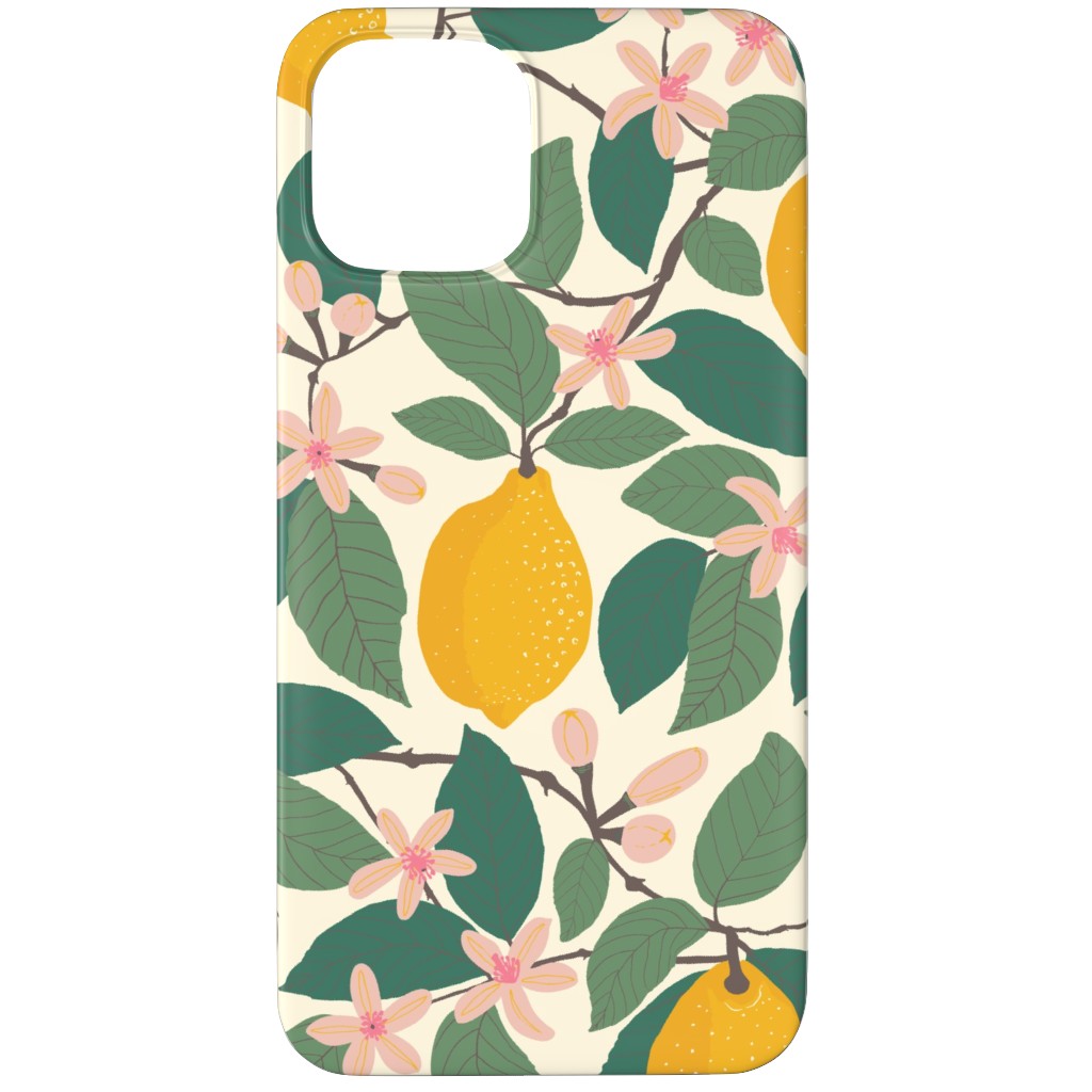 Lemon Tree - Yellow Phone Case, Silicone Liner Case, Matte, iPhone 11 Pro Max, Yellow