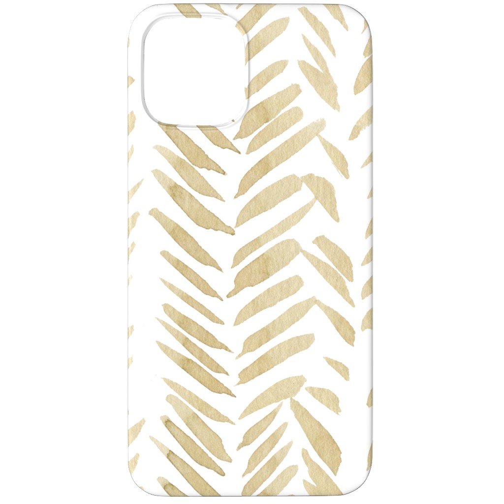 Leaf - Gold Phone Case, Silicone Liner Case, Matte, iPhone 11 Pro Max, Yellow
