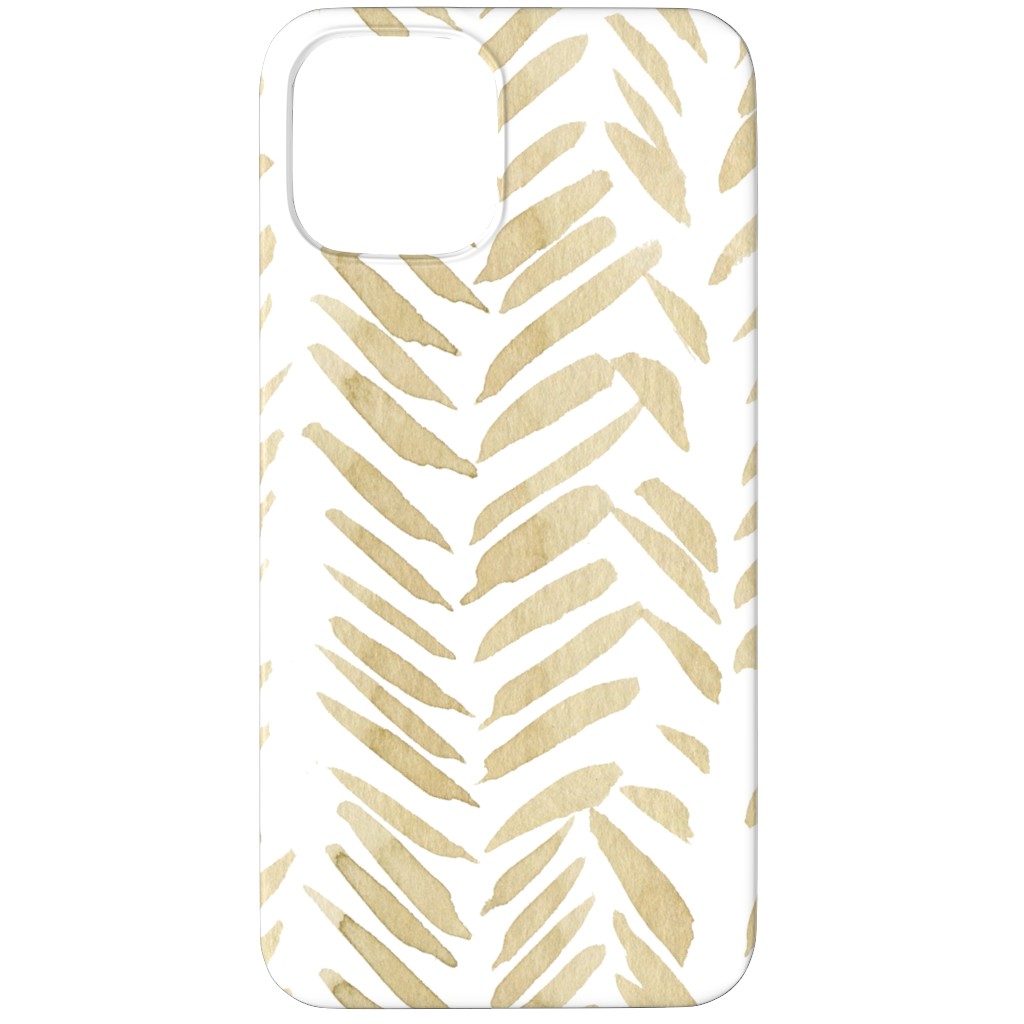 Leaf - Gold Phone Case, Silicone Liner Case, Matte, iPhone 11 Pro Max, Yellow