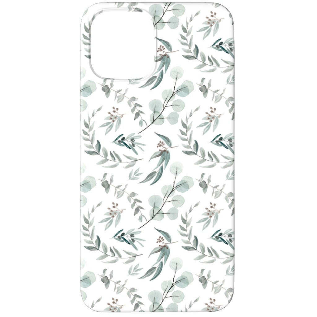 Eucalyptus Leaves - Australiana Botanical Phone Case, Silicone Liner Case, Matte, iPhone 11 Pro Max, Green, Classic Green