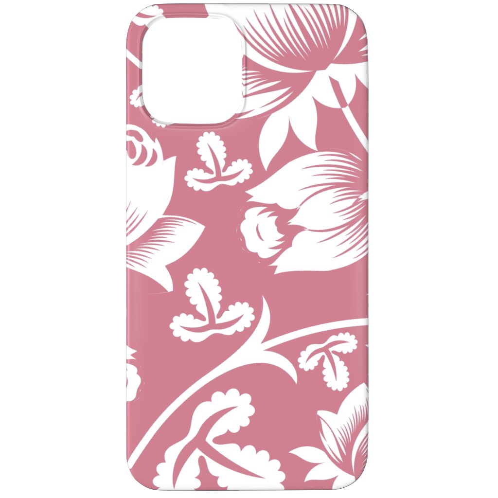 Lovely Rose Flower - Pink and White Phone Case, Silicone Liner Case, Matte, iPhone 11 Pro Max, Pink