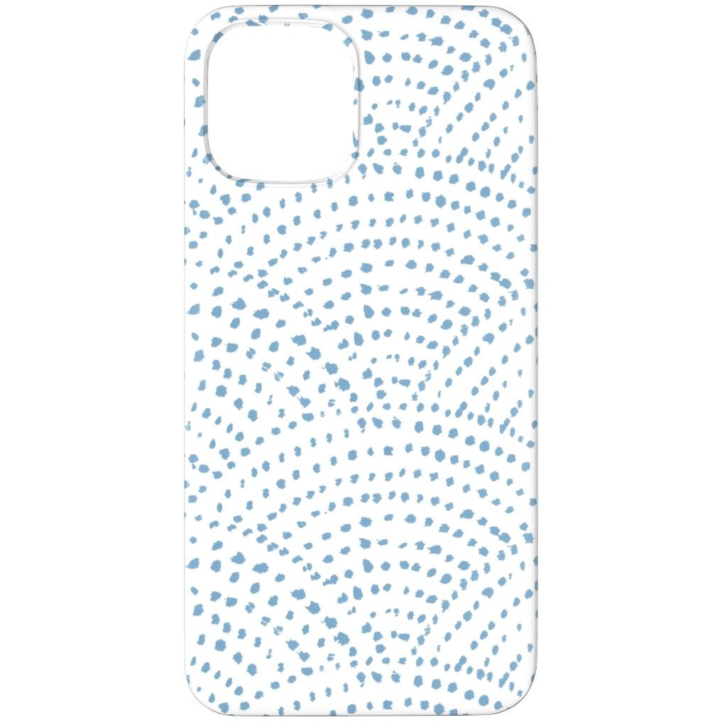 Ink Dot Scales Phone Case, Silicone Liner Case, Matte, iPhone 11 Pro Max, Blue