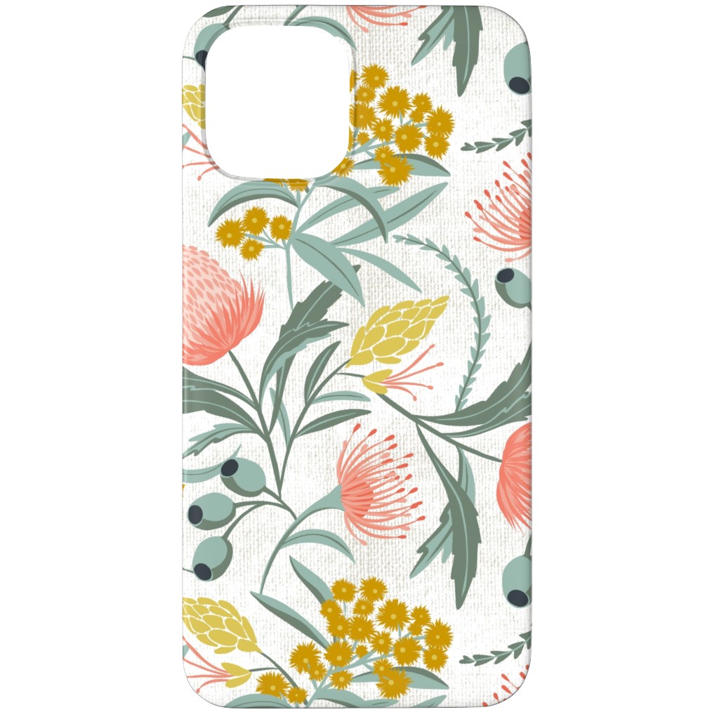 Flora Australis - Botanical - White Phone Case, Slim Case, Matte, iPhone 11 Pro Max, Multicolor