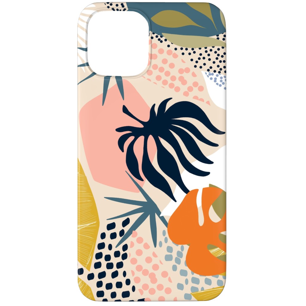 Tropical Foliage - Natural Retro - Multi Phone Case, Slim Case, Matte, iPhone 11 Pro Max, Multicolor