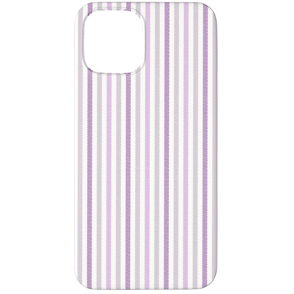Tricolor French Ticking Stripe - Purple Phone Case, Slim Case, Matte, iPhone 11 Pro Max, Purple