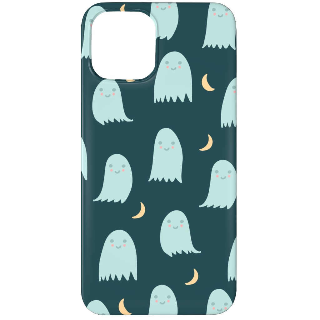 Cute Halloween Ghosts Phone Case, Slim Case, Matte, iPhone 11 Pro Max, Green