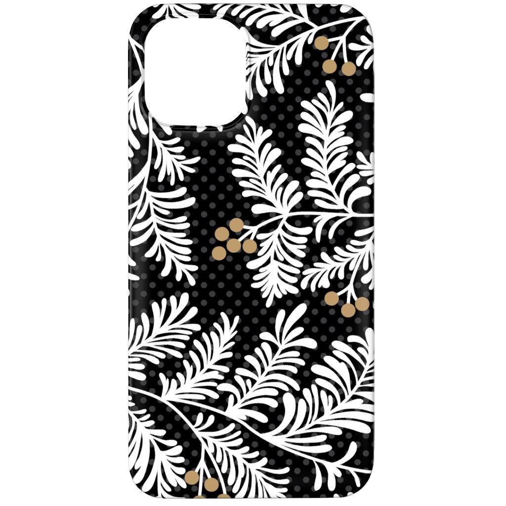 Winter Branches Phone Case, Slim Case, Matte, iPhone 11 Pro Max, Black