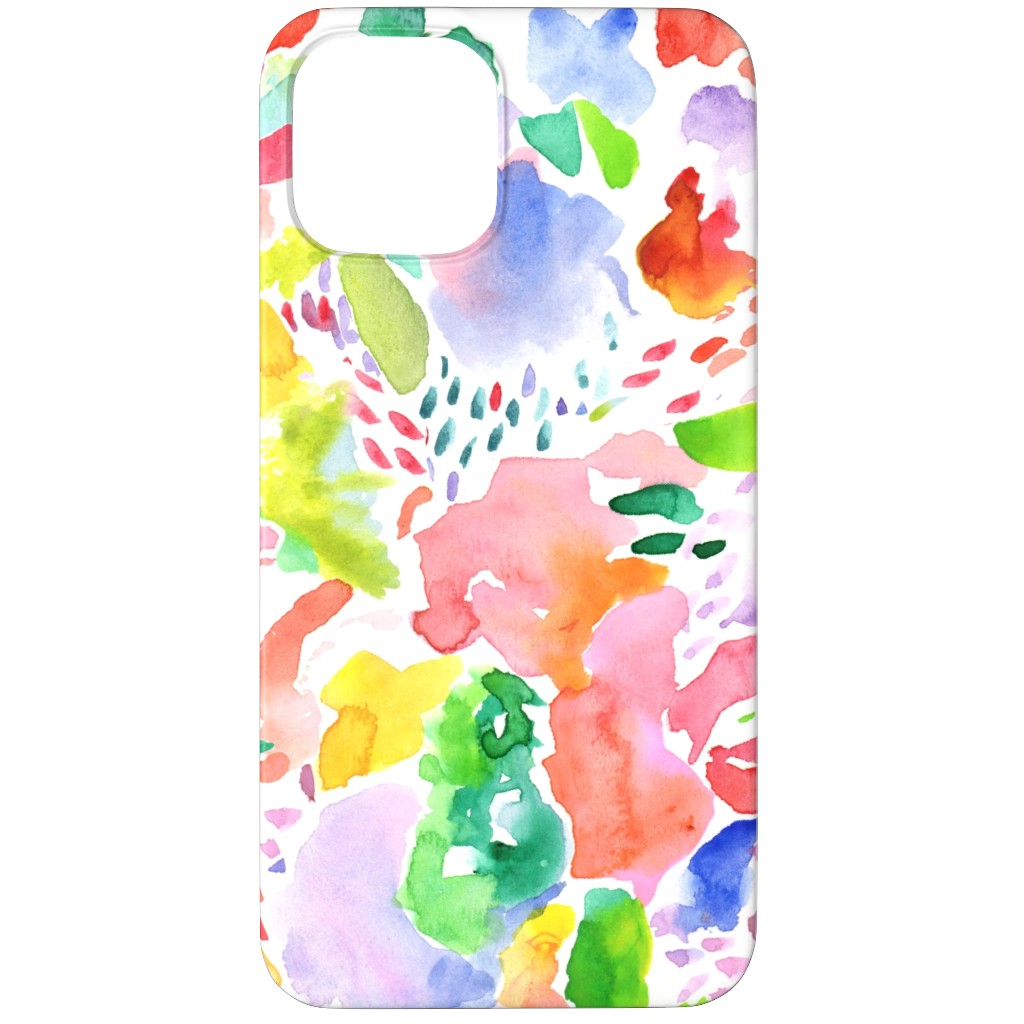 Happy Abstract Watercolor Phone Case, Slim Case, Matte, iPhone 11 Pro Max, Multicolor