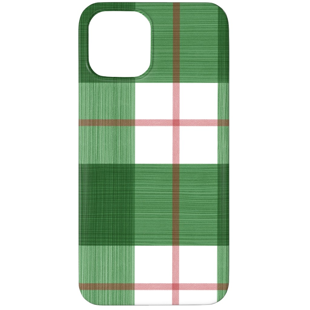 Double Plaid Phone Case, Slim Case, Matte, iPhone 11 Pro Max, Green