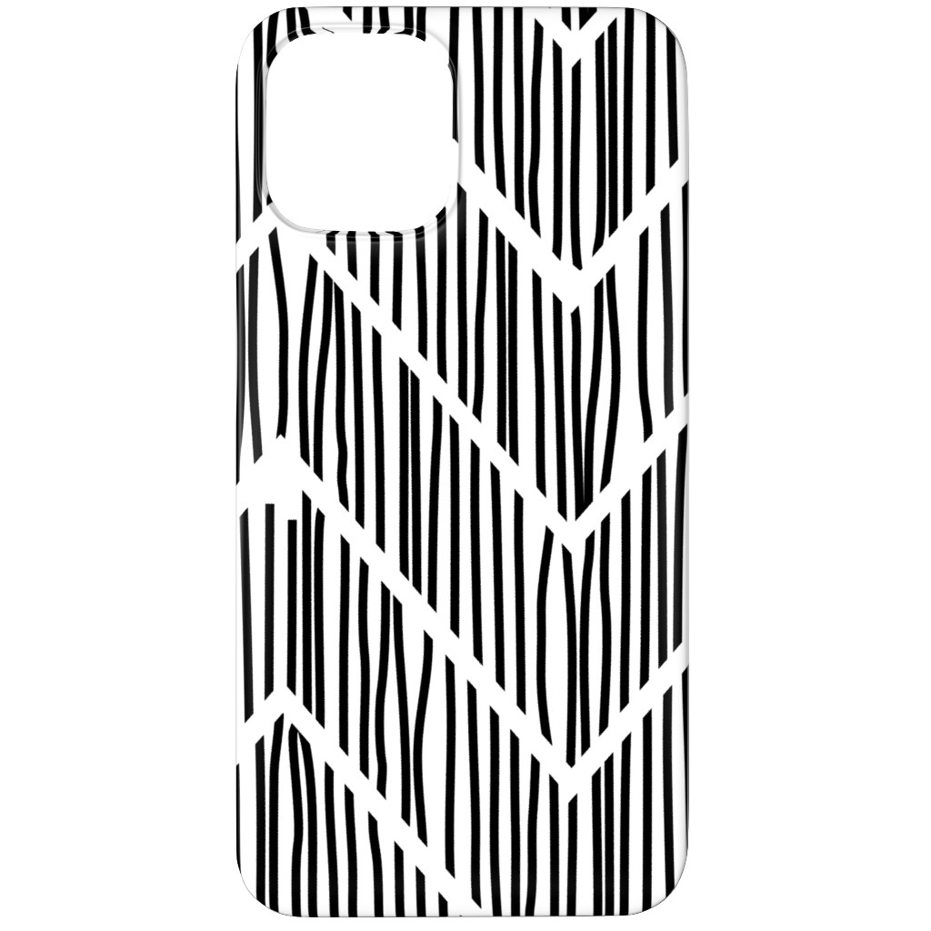 Black & White Chevron Phone Case, Slim Case, Matte, iPhone 11 Pro Max, Gray, Gray