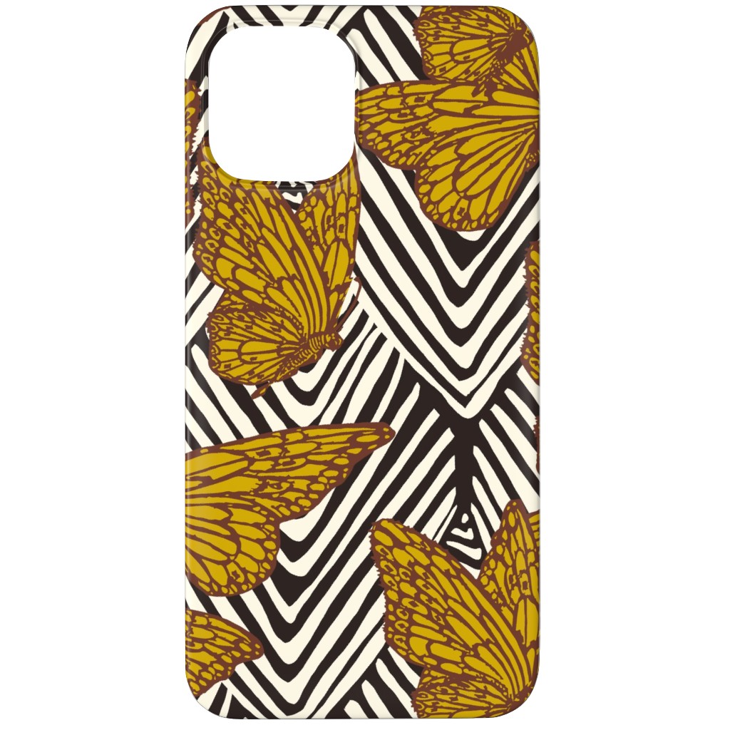 Enchanted Butterfly - Gold Phone Case, Slim Case, Matte, iPhone 11 Pro Max, Yellow
