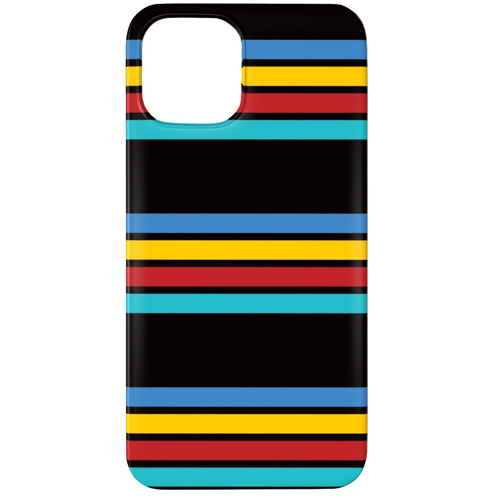Classic Camping Stripes - Multi Phone Case, Silicone Liner Case, Matte, iPhone 11 Pro, Multicolor