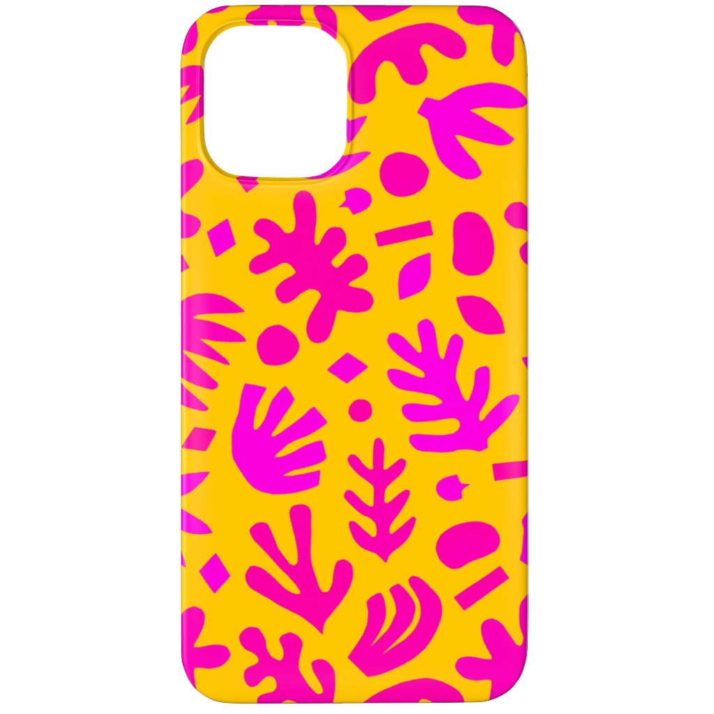 Matisse Paper Cuts - Neon Phone Case, Silicone Liner Case, Matte, iPhone 11 Pro, Pink, Bright Pink