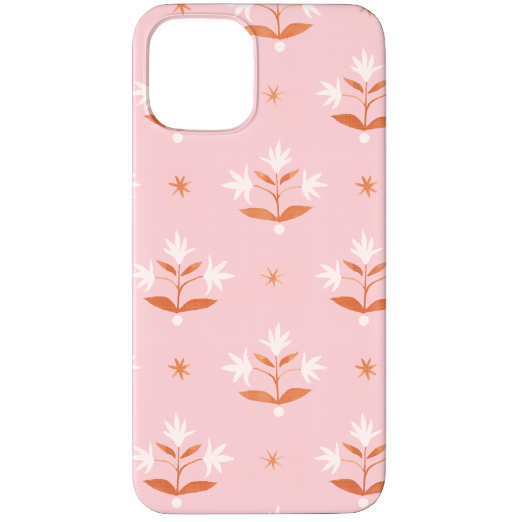 Thistle Stars - Pink and Orange Phone Case, Silicone Liner Case, Matte, iPhone 11 Pro, Pink, Bright Pink