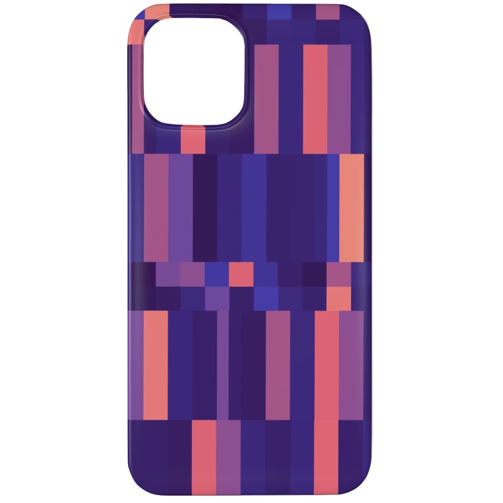 Stipe and Square - Dark Phone Case, Silicone Liner Case, Matte, iPhone 11 Pro, Purple