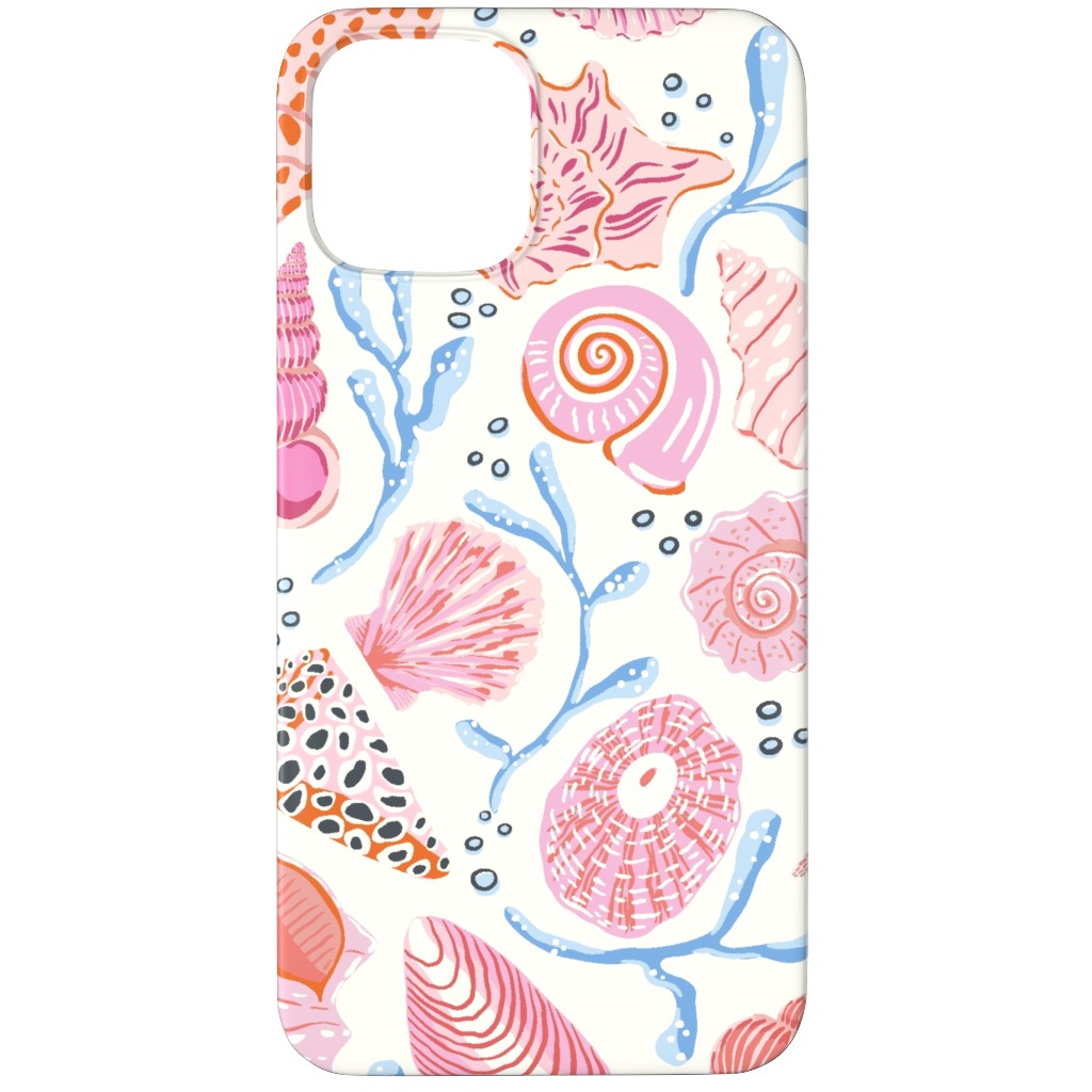 Seashells - Pink Phone Case, Silicone Liner Case, Matte, iPhone 11 Pro, Multicolor