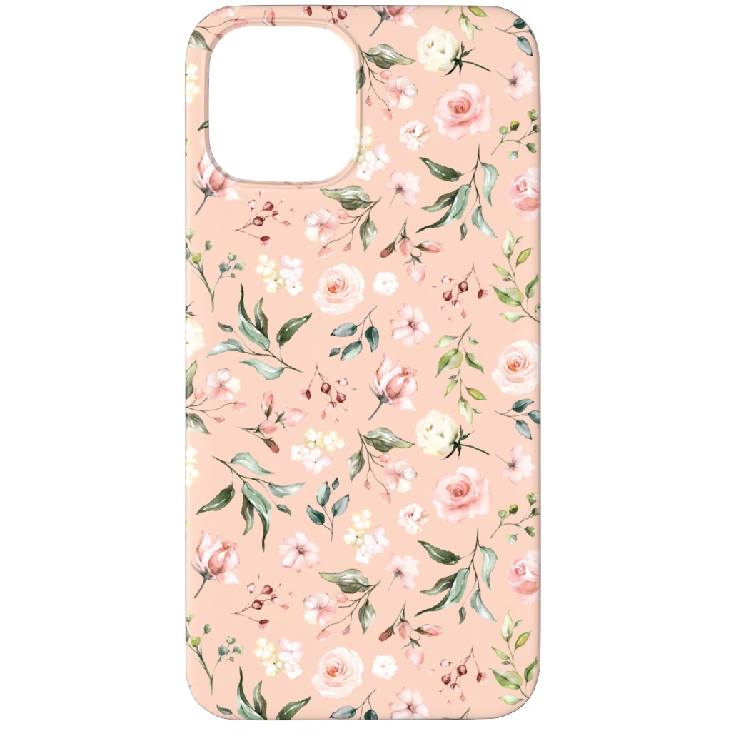 Celestial Rose Floral - Blush Phone Case, Silicone Liner Case, Matte, iPhone 11 Pro, Pink