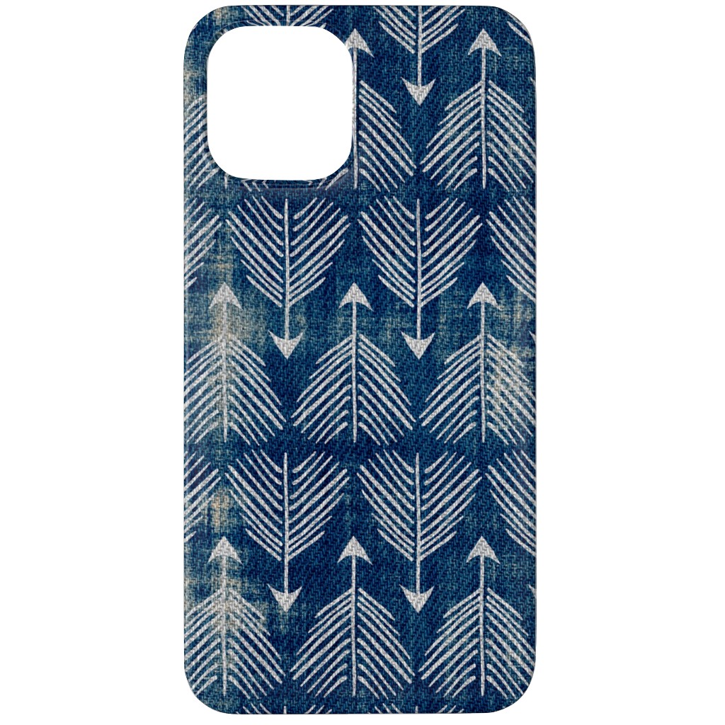 Django Arrows Phone Case, Silicone Liner Case, Matte, iPhone 11 Pro, Blue, Navy