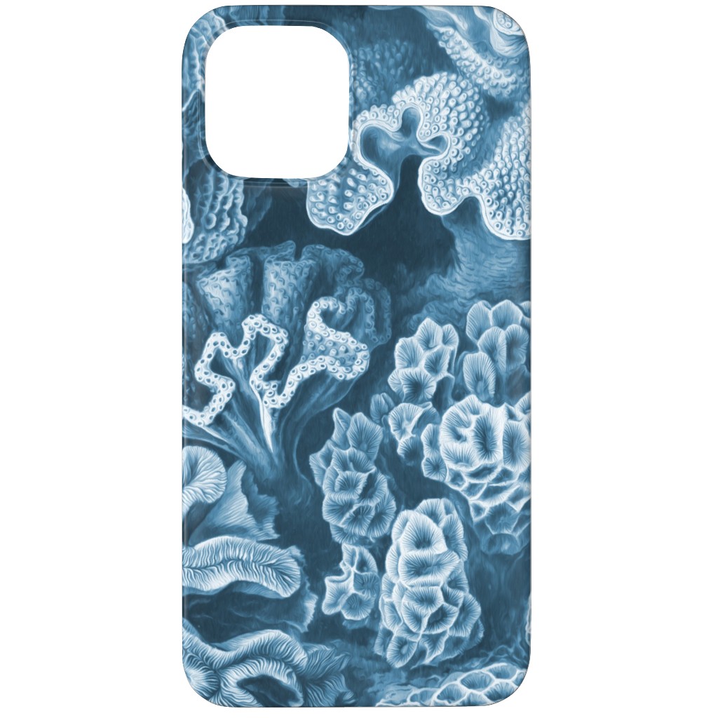 Coral All Over in Sea Blue Phone Case, Silicone Liner Case, Matte, iPhone 11 Pro, Blue, True Blue