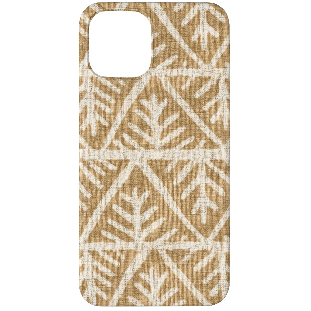 Textured Mudcloth Phone Case, Silicone Liner Case, Matte, iPhone 11 Pro, Brown