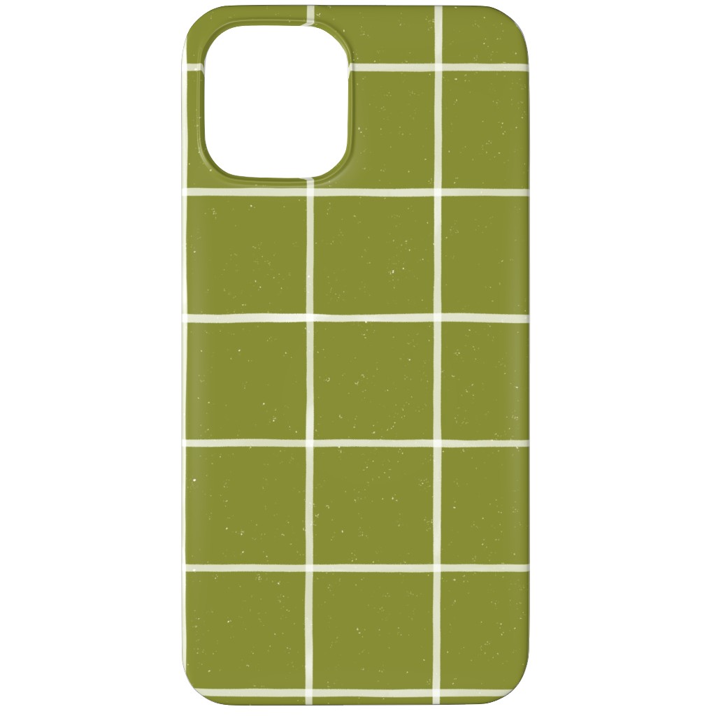 Watercolor Windowpane - Green Phone Case, Silicone Liner Case, Matte, iPhone 11 Pro, Green, Classic Green