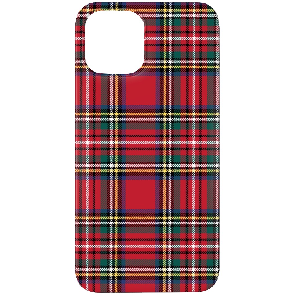 Royal Stewart Tartan Style Repeat Perfect for Christmas Phone Case, Silicone Liner Case, Matte, iPhone 11 Pro, Red