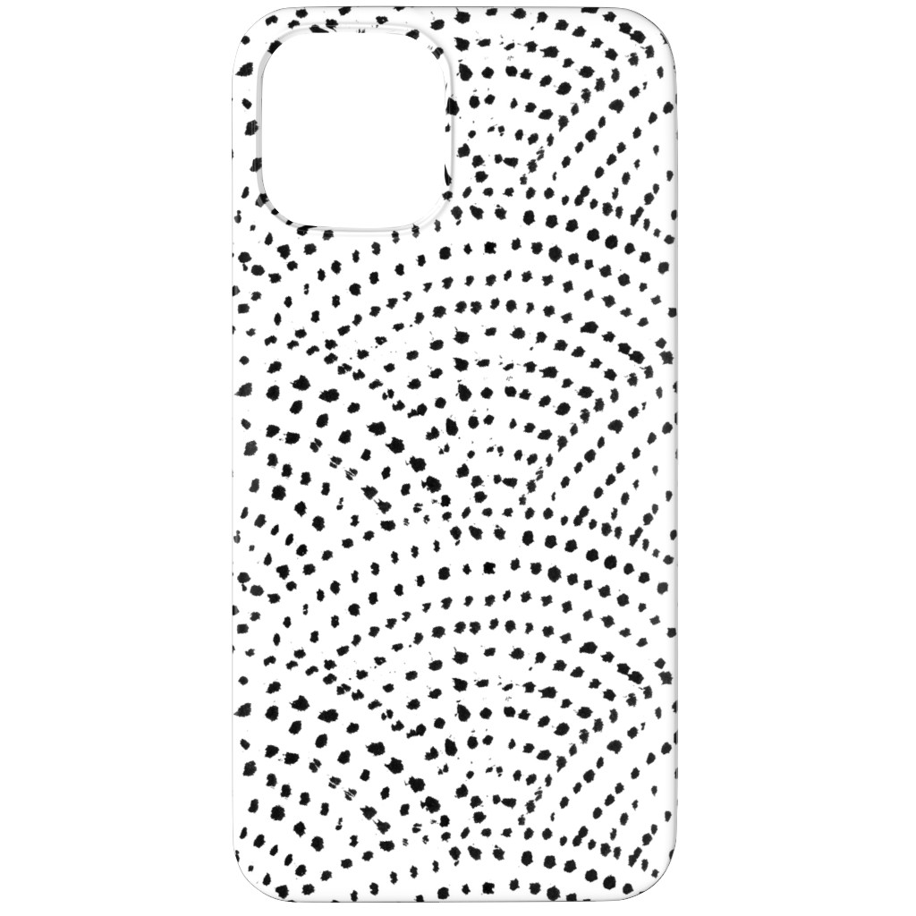 Ink Dot Scales Phone Case, Silicone Liner Case, Matte, iPhone 11 Pro, White, Silver Lining