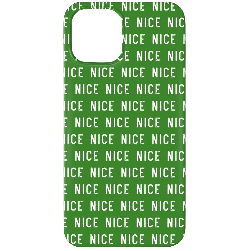 Nice - Green Phone Case, Silicone Liner Case, Matte, iPhone 11 Pro, Green