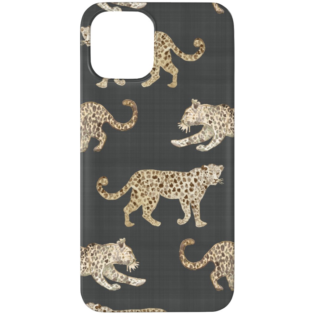 Leopard Parade Phone Case, Silicone Liner Case, Matte, iPhone 11 Pro, Gray, Dark Gray