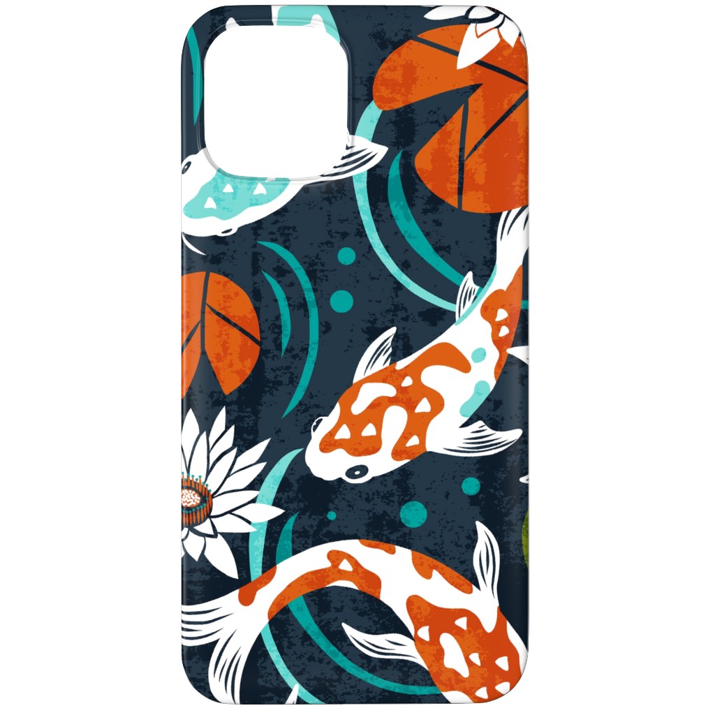 Koi Pond - Multi Phone Case, Silicone Liner Case, Matte, iPhone 11 Pro, Multicolor