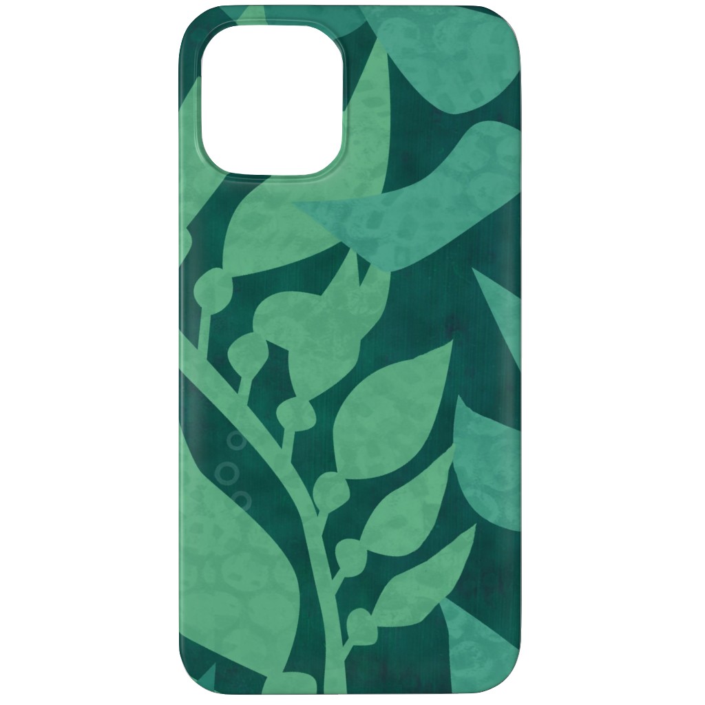 Mermaid Wonderland Kelp - Green Phone Case, Silicone Liner Case, Matte, iPhone 11 Pro, Green