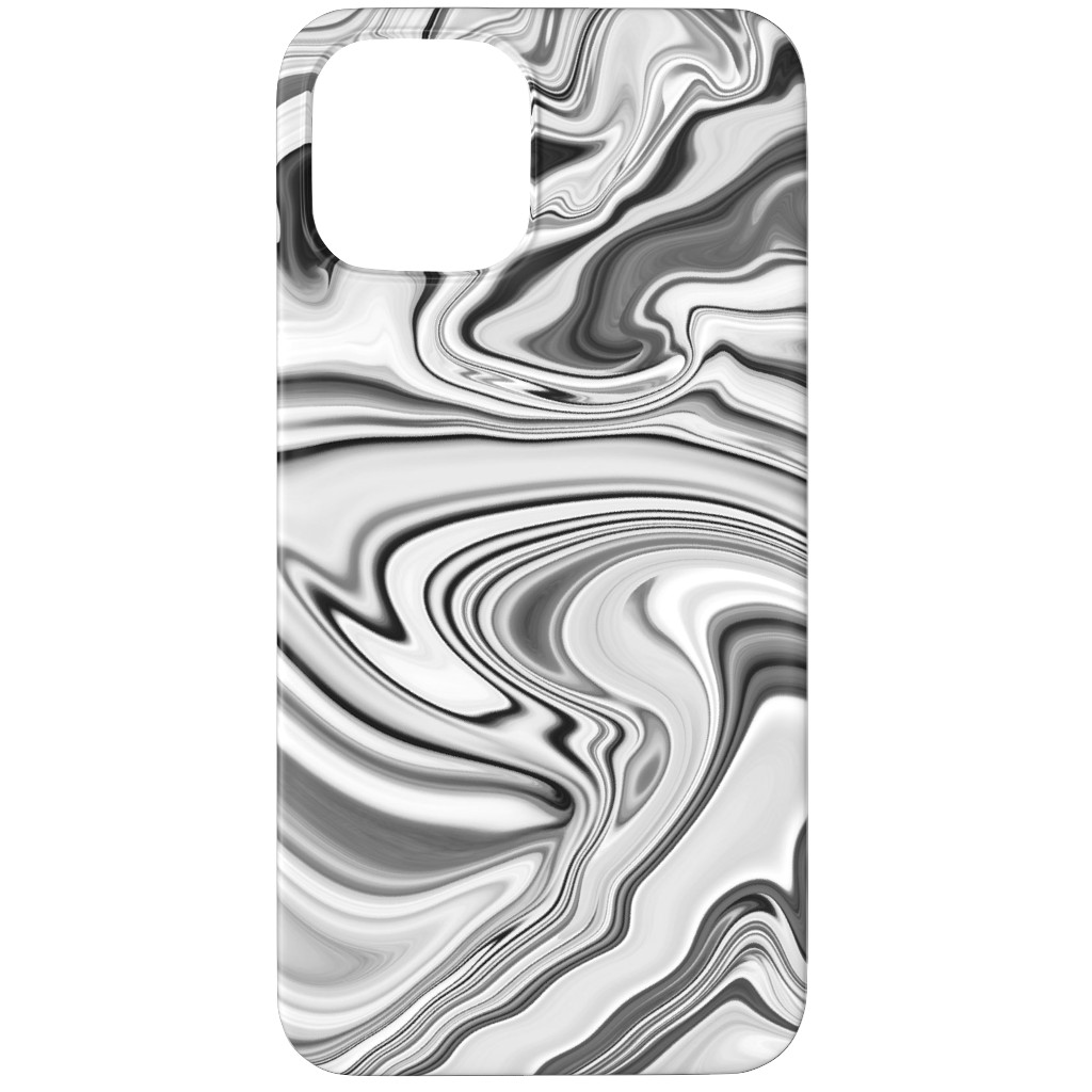 Love Spell Marble - Black and White Phone Case, Slim Case, Matte, iPhone 11 Pro, Gray
